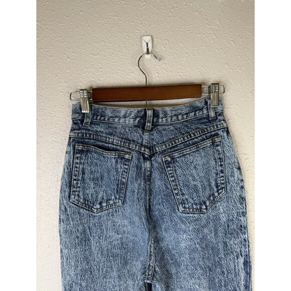 Vtg Palmetto's Acid Wash Mom Jeans 25” Waist Bow Zipper Ankle 80s Denim Retro - Picture 5 of 12